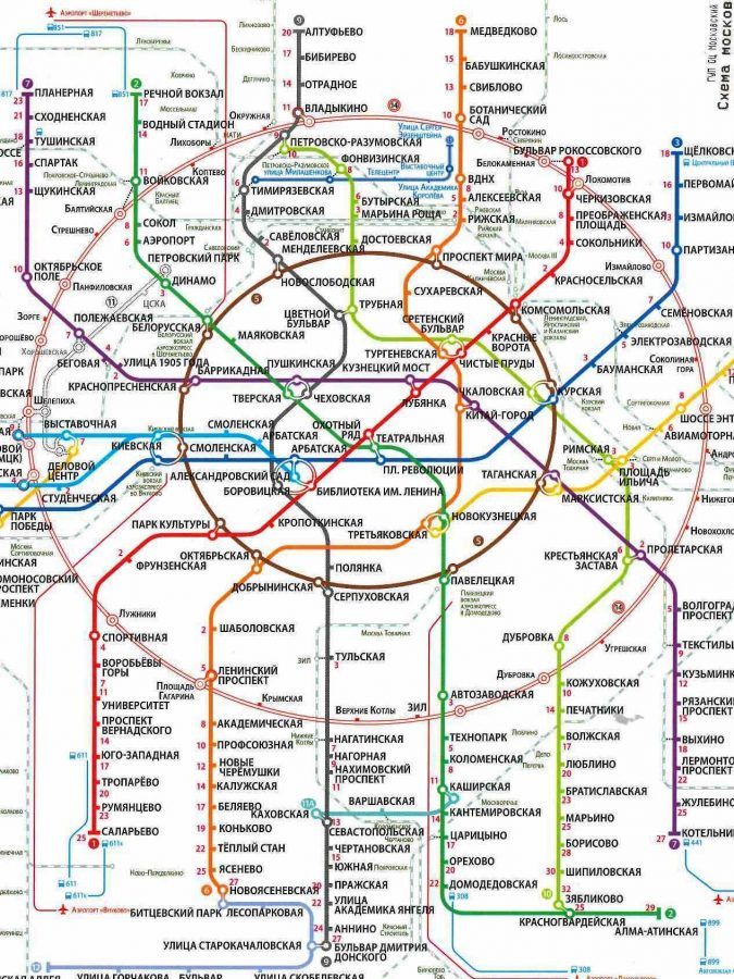 Moscow’s metro map.