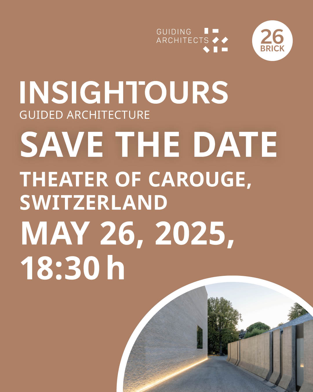 Guiding Architects, article: New InsighTour: Architectural Tour of the Théâtre de Carouge (Fig. 2)