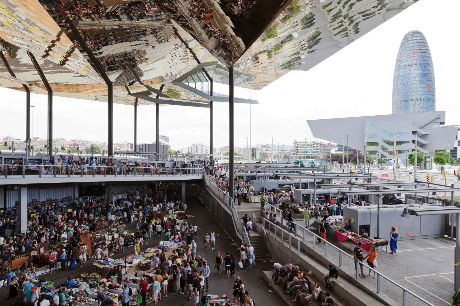 Mercat dels Encants Barcelona, by b720 Fermín Vázquez Arquitectos, 2013