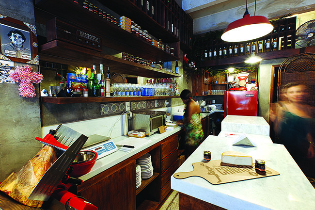 The kitchen at Canastra Bar, in Ipanema, Rio de Janeiro. 