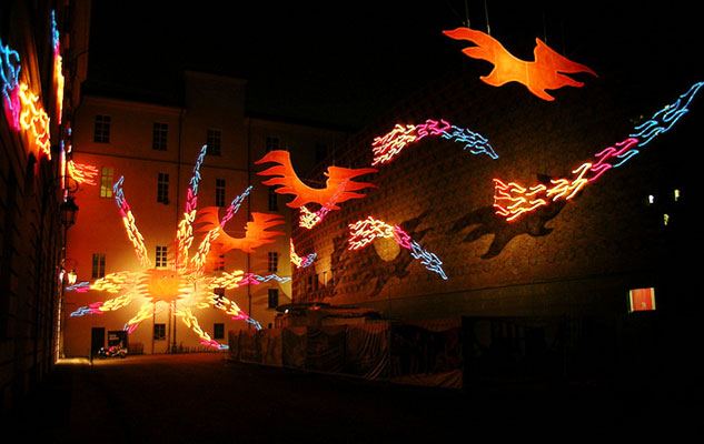 A creation for "Luci d'Artista" in a previous edition of the event