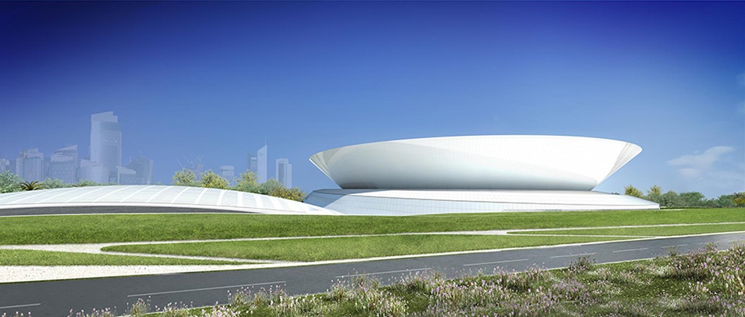 Doha Tennis Stadium – Elevation.