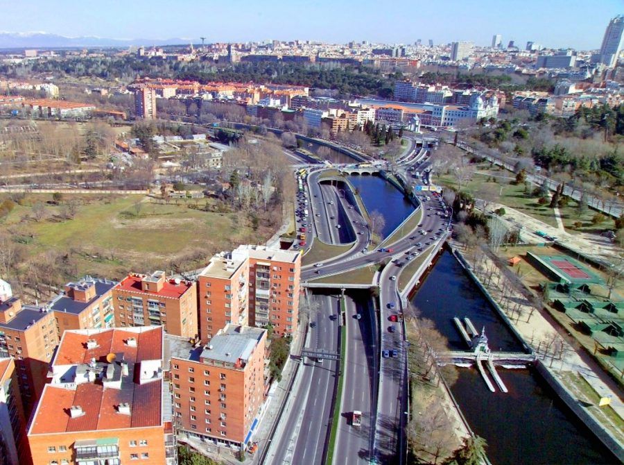 M-30 highway in Madrid in 2003.