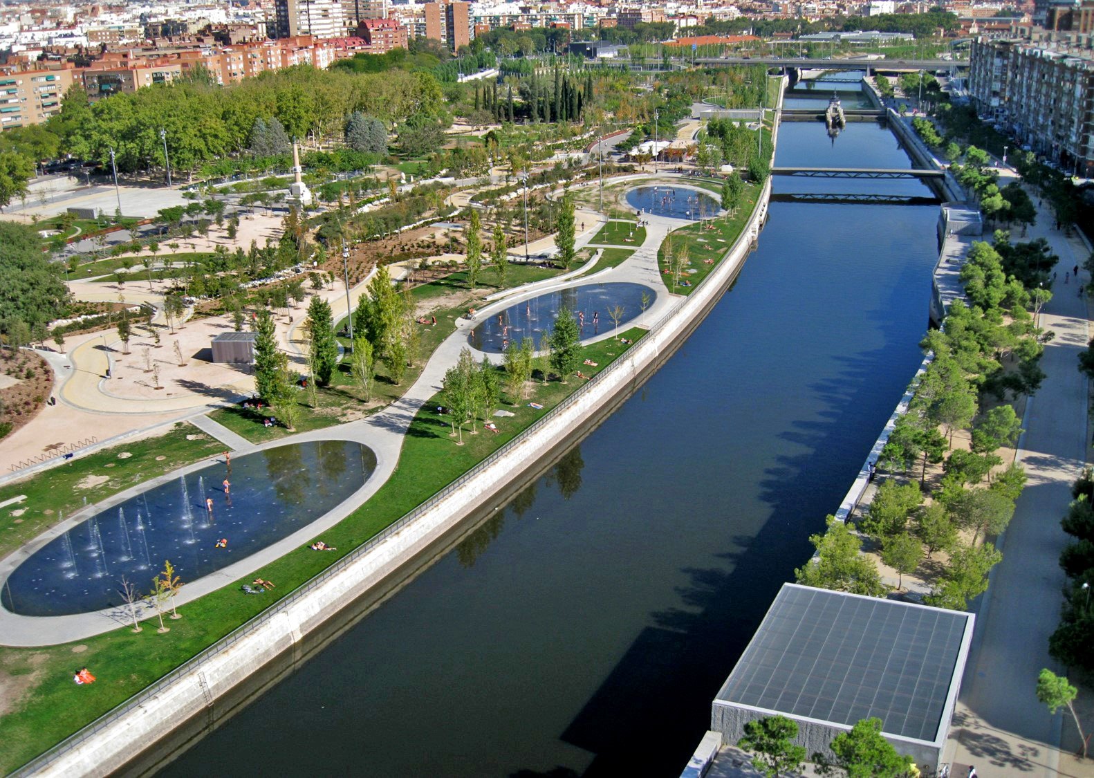 The beach of Madrid.