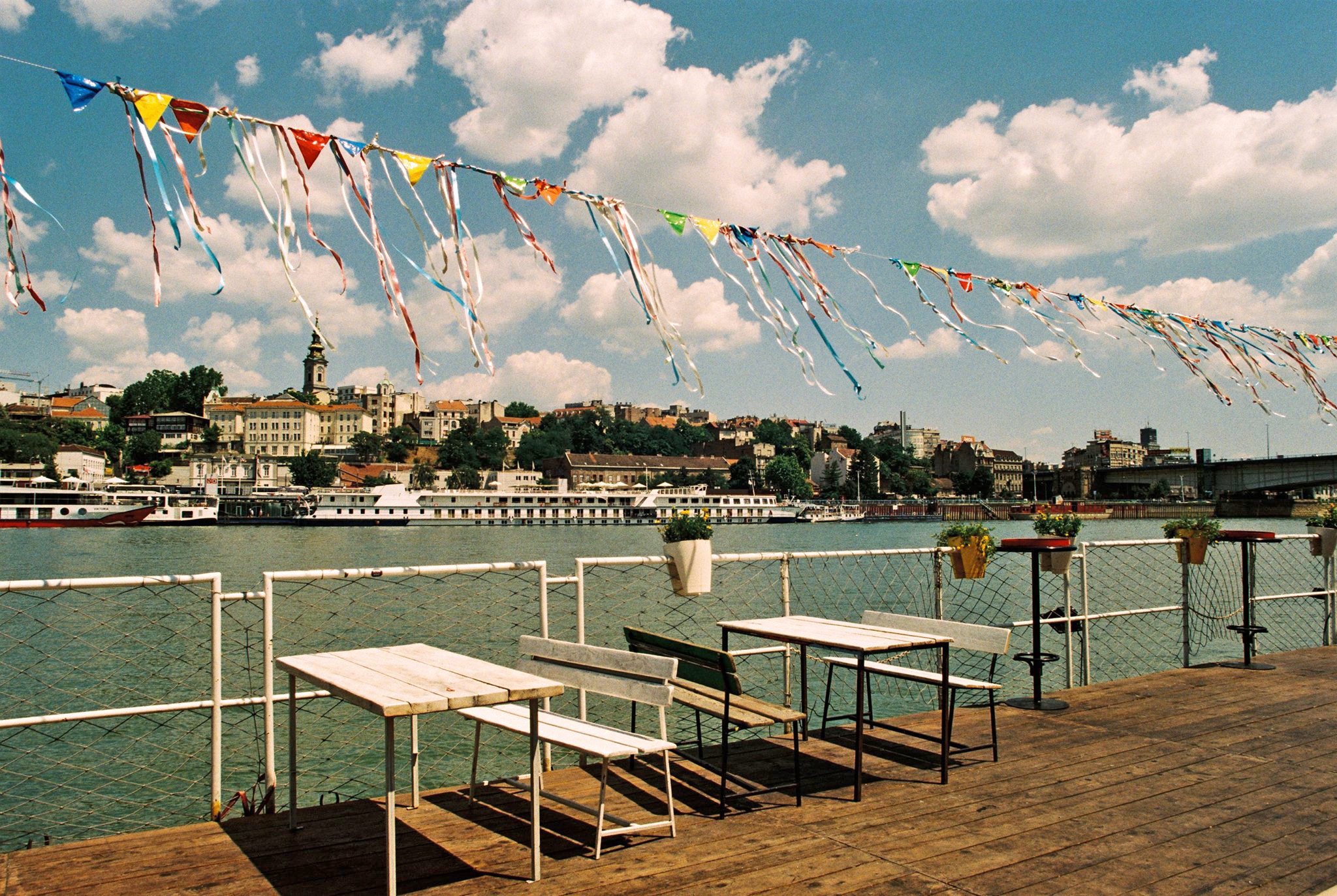 The historical city as seen from the Sava river.