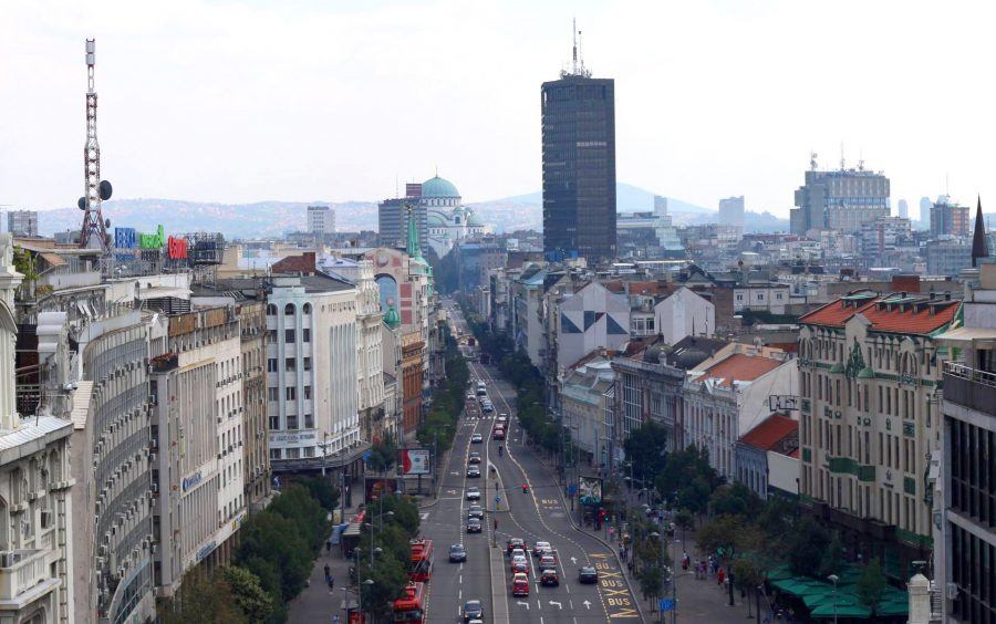 The wider central area of Belgrade.