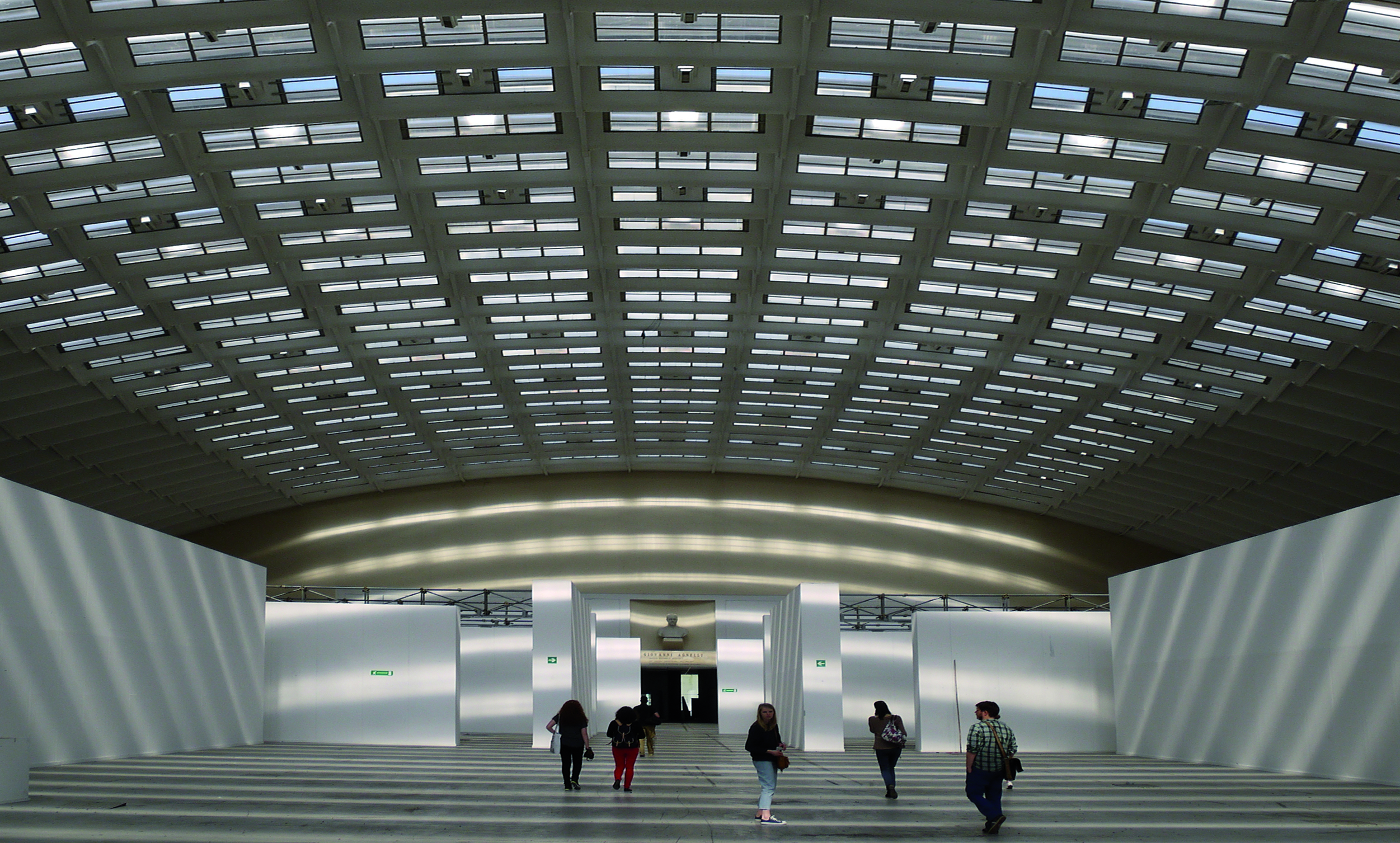 The building by Pier Luigi Nervi.