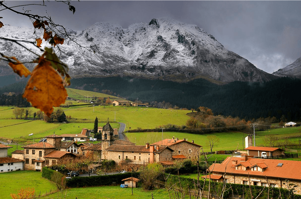 The village of Atxondo, home to the awarded restaurant.