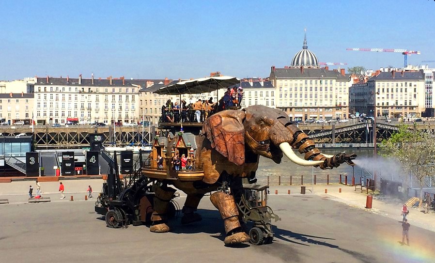 One of the mechanical creatures to see at the park “Les Machines de l’Île”, in Nantes. Copyright: All rights reserved.