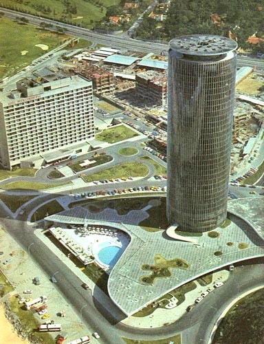 An aerial view over Hotel Nacional, Oscar Niemeyer’s iconic building, now functioning again thanks to Meliá Group and Debora Aguiar. Copyright: All rights reserved.