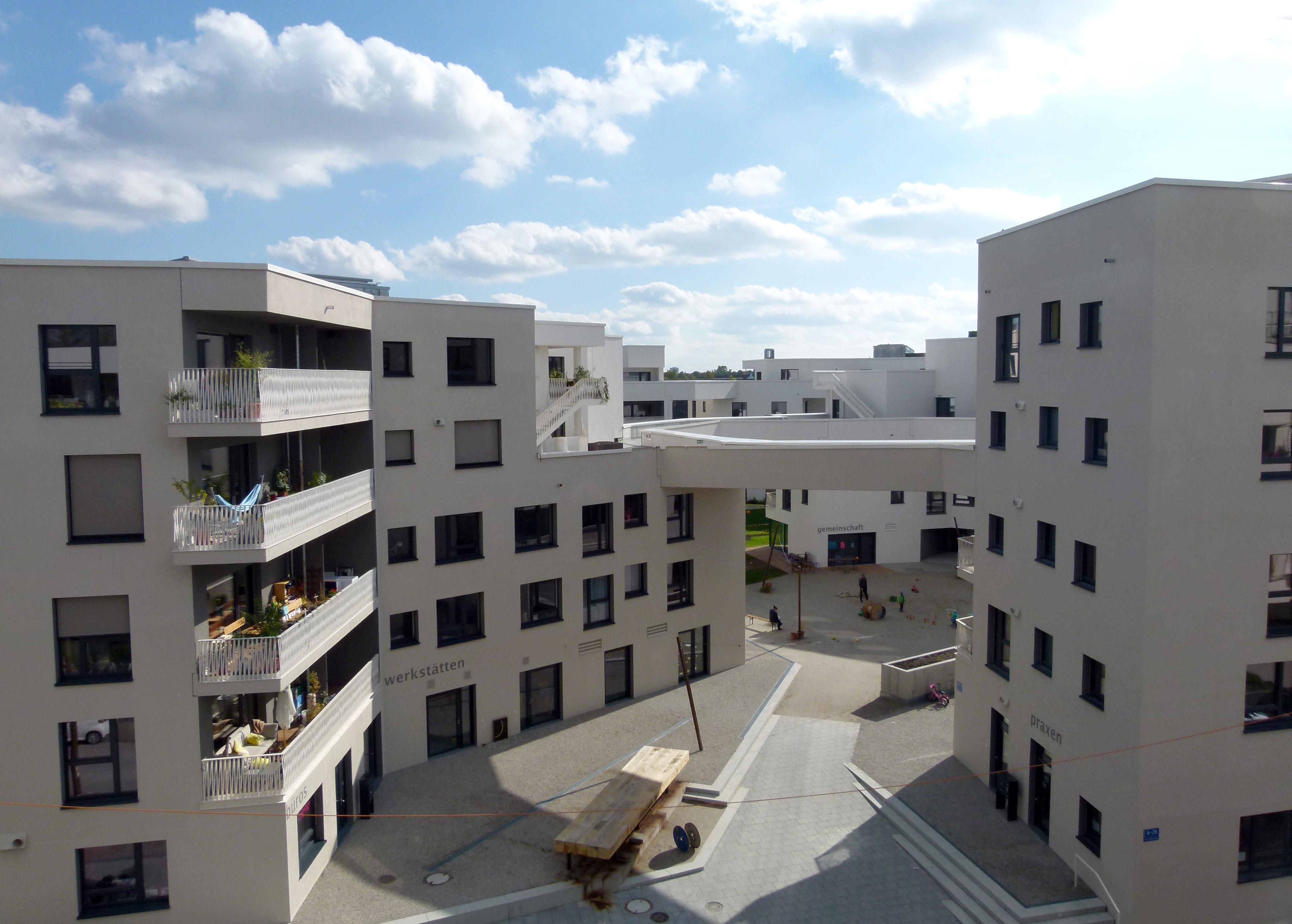 WagnisART complex is a recently award winning cooperative housing project in Munich. Copyright: Claudia Neeser.