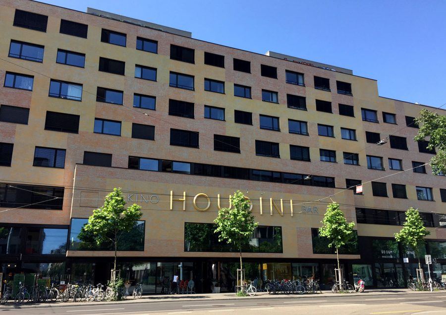 The cinema theatre HOUDINI, designed by Staufer & Hasler Architekten.