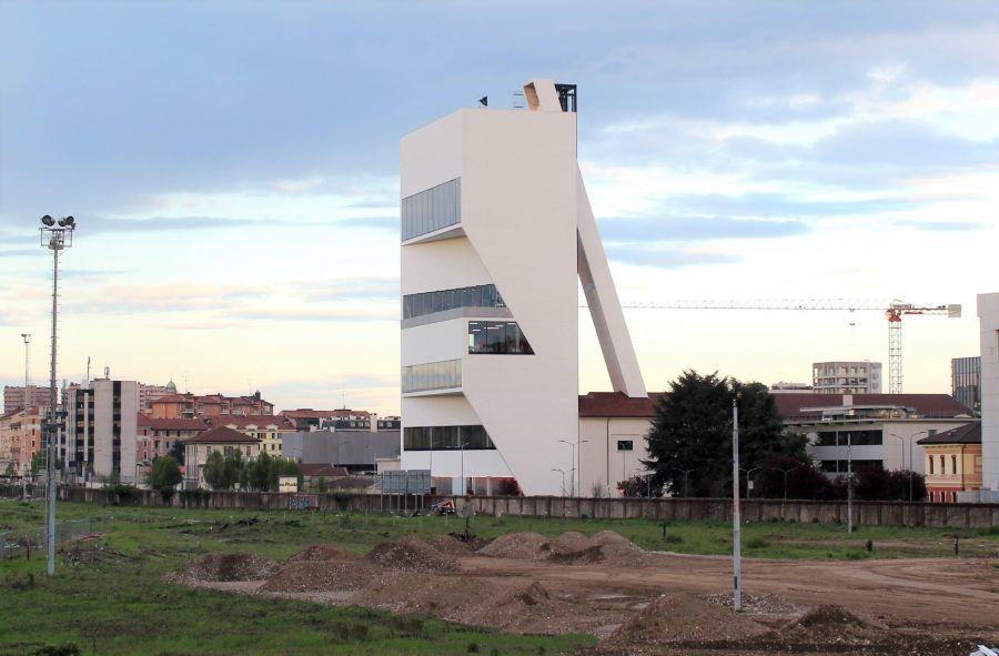 Fondazione Prada is regenerating the area south of the disused Porta Romana railway yard - Fondazione Prada by OMA. Copyright: Carlo Berizzi.