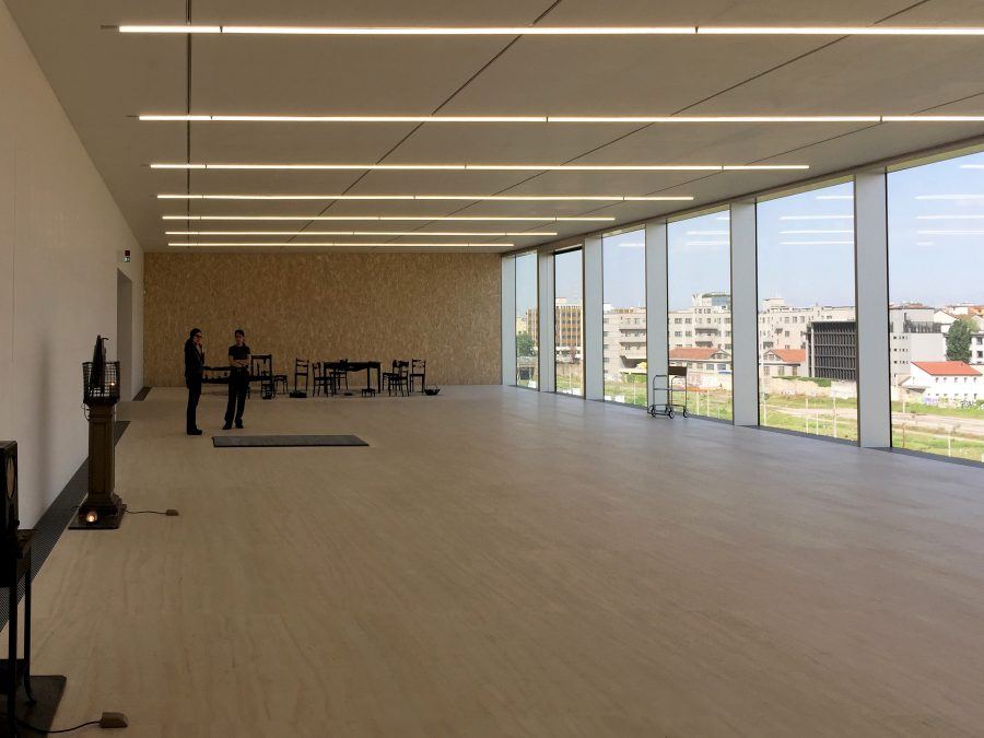 Inside space in Torre - Fondazione Prada by OMA. Copyright: Carlo Berizzi.