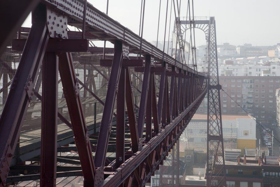 Transporter Bridge – looking towards Portugalete. Copyright: Ayuntamiento de Getxo.