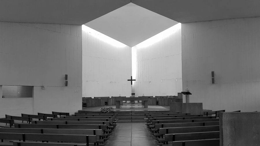 Central axis of the Monastery Chapel. Central axis of the Monastery Chapel.