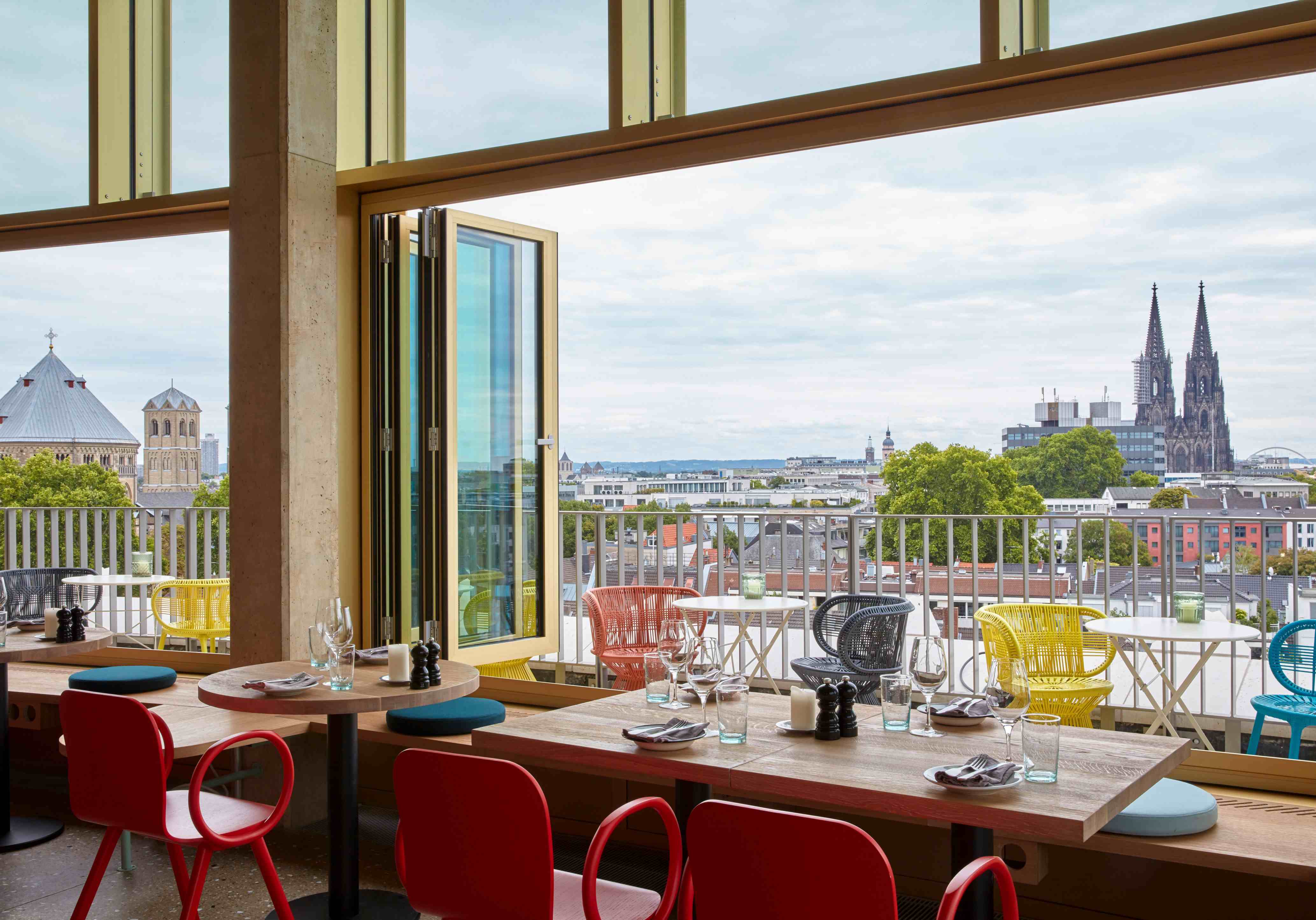 Terrace View of the 25Hours Hotel The Circle - Guiding Architects