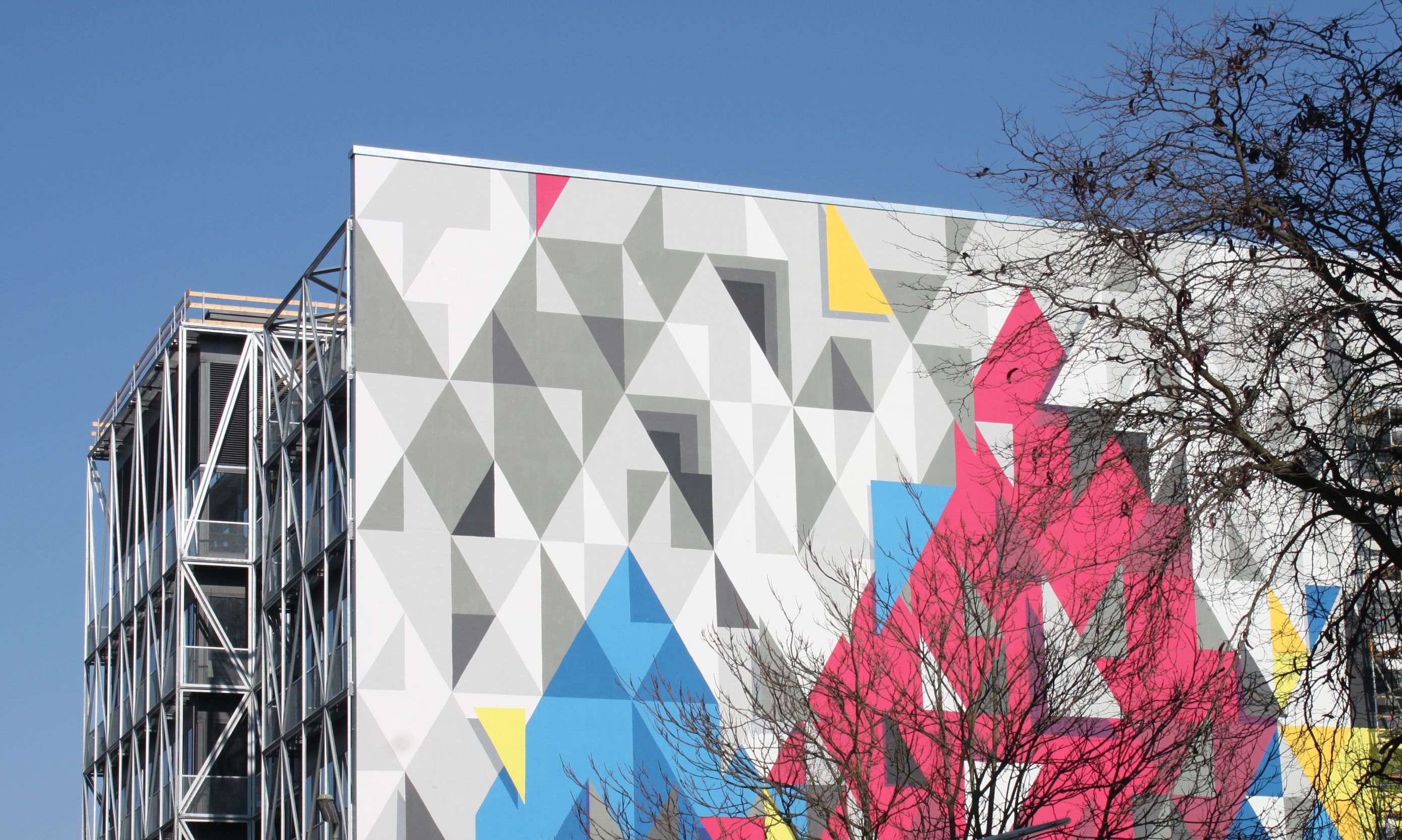 view of New TAZ-headquarter at Friedrichstraße - Guiding Architects