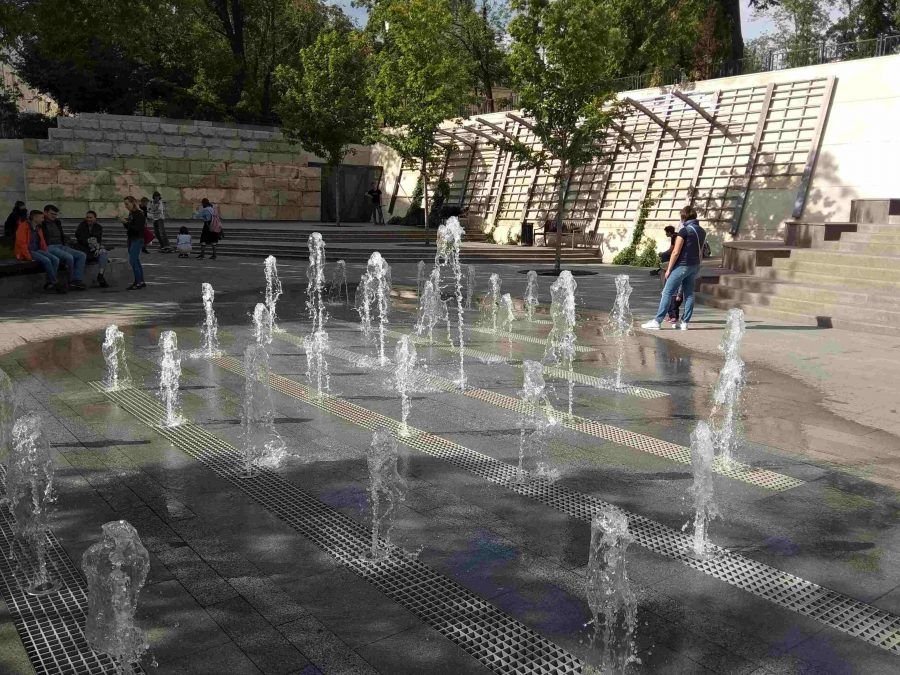 View of the Park Gorka Fountain