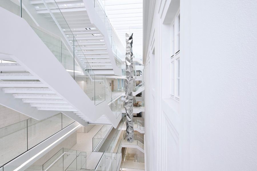 View of the New Post in Rochus Access Stairs - Guiding Architects
