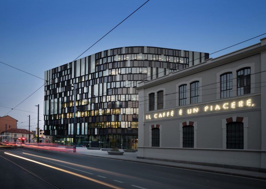 Exterior view of the new Lavazza headquarter - Guiding Architects 