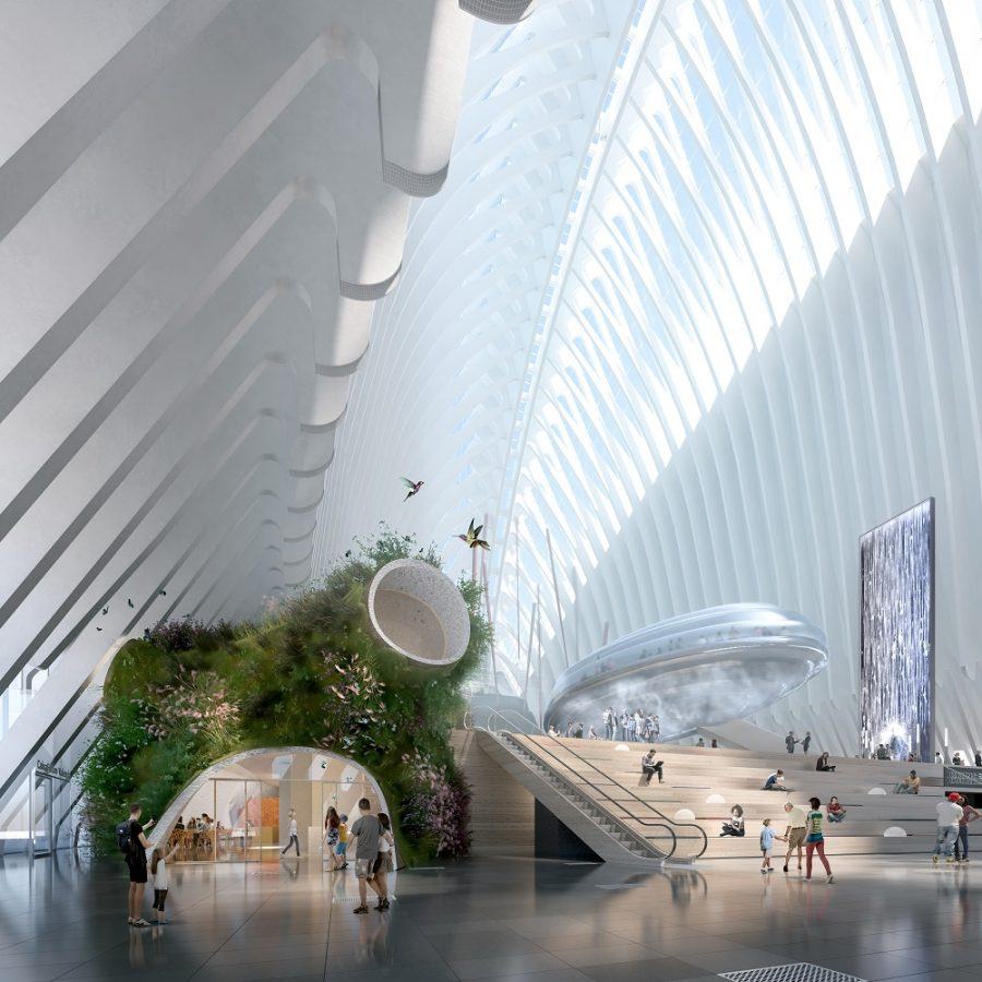 Interior view of the future CaixaForum -Guiding Architects