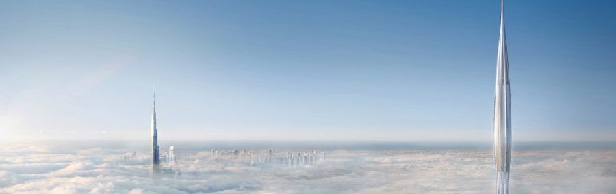 The Creek Tower and Burj Khalifa by EMAAR - Guiding Architects Skyline View of the Creek Tower and Burj Khalifa by EMAAR - Guiding Architects