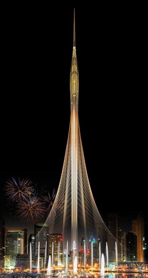 Dubai Creek Tower Night Visual by EMAAR - Guiding Architects View of the Dubai Creek Tower Night Visual by EMAAR - Guiding Architects