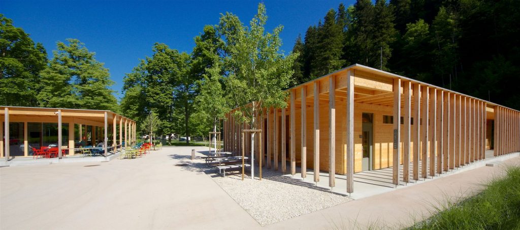 Austria, Vorarlberg, Bregenz: CAMPSITE ENZ DORNBIRN - JUST REOPENED (Johannes Kaufmann Architektur). Willem Bruijn ©onehundredyears.eu