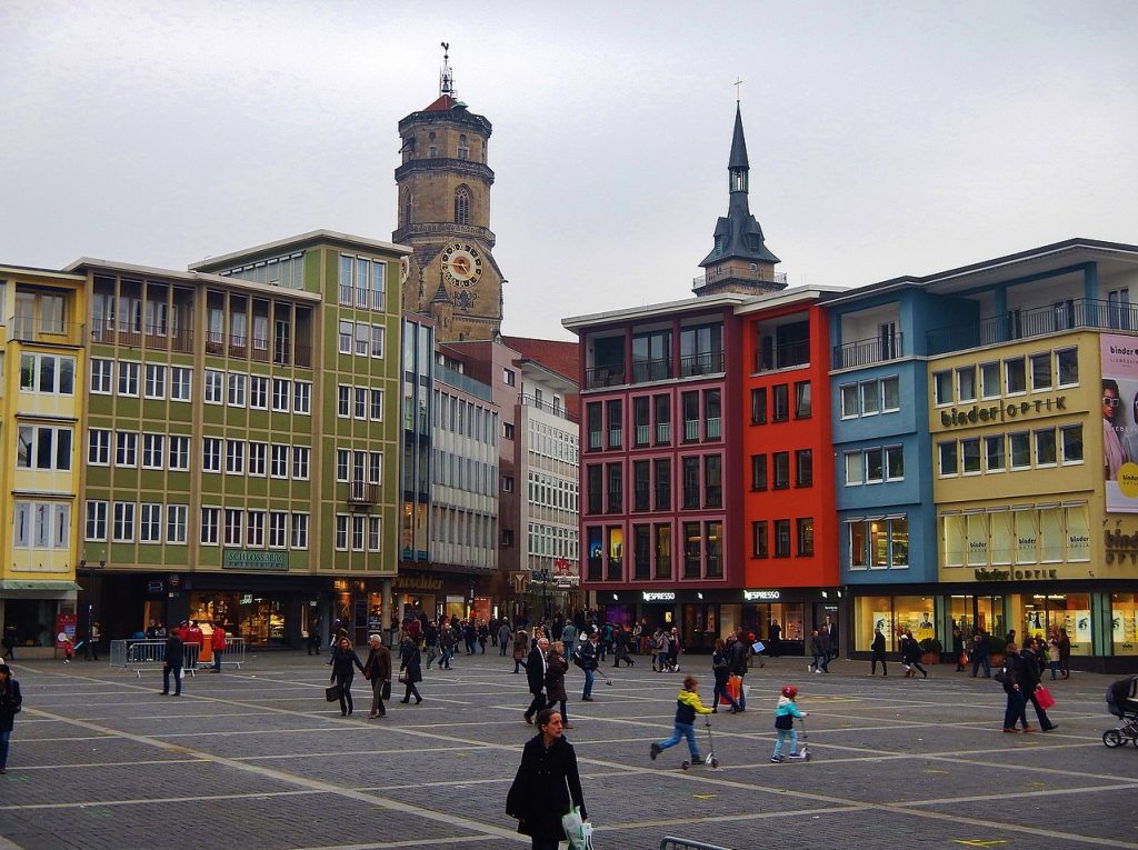 Market place in Stuttgart. Photo by ©qwesy qwesy