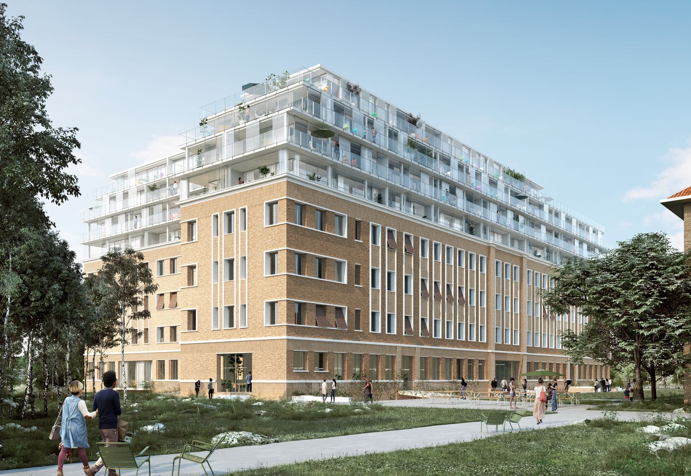 The Lelong building project by architects Lacaton Vassal. Photo by