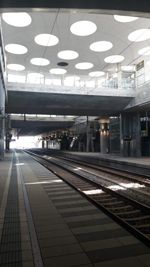 Infrastructure has been central to turning the Hyllie district into a beacon for sustainable urban development. In 2010, Hyllie station opened as part of the newly constructed City Tunnel, connecting the district to a new underground area of Malmo Central Station and the Triangeln railway station. The station serves as a gateway between Malmo and Copenhagen and offers the city’s residents a more sustainable method of transport than driving by car. The design of the station eliminates any sense of being underground, as light penetrates down from the 52 skylights within its roof. 