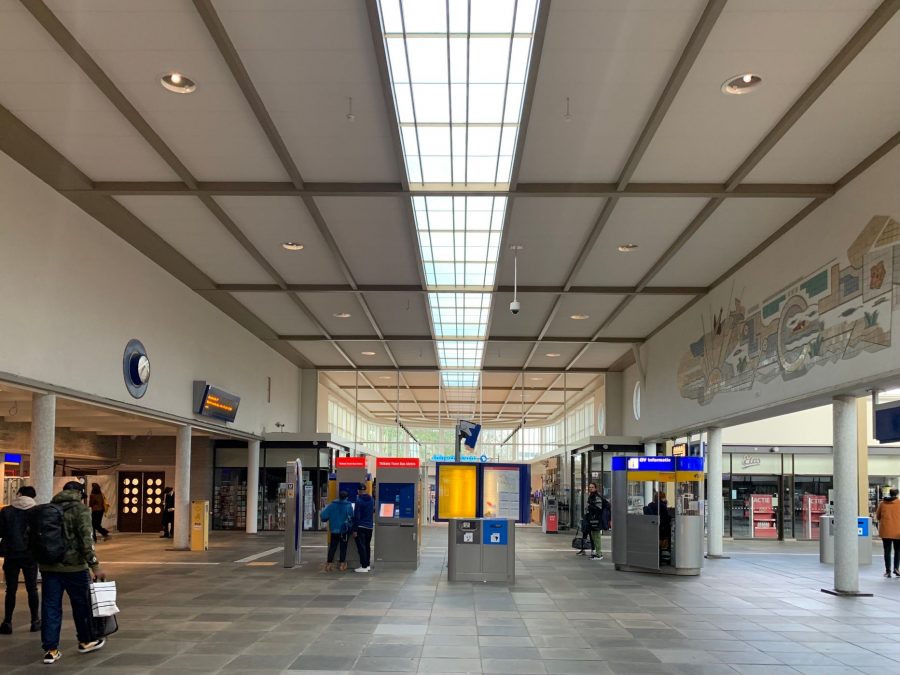 The former luggage hall at Amstel Station. gare d'amstel