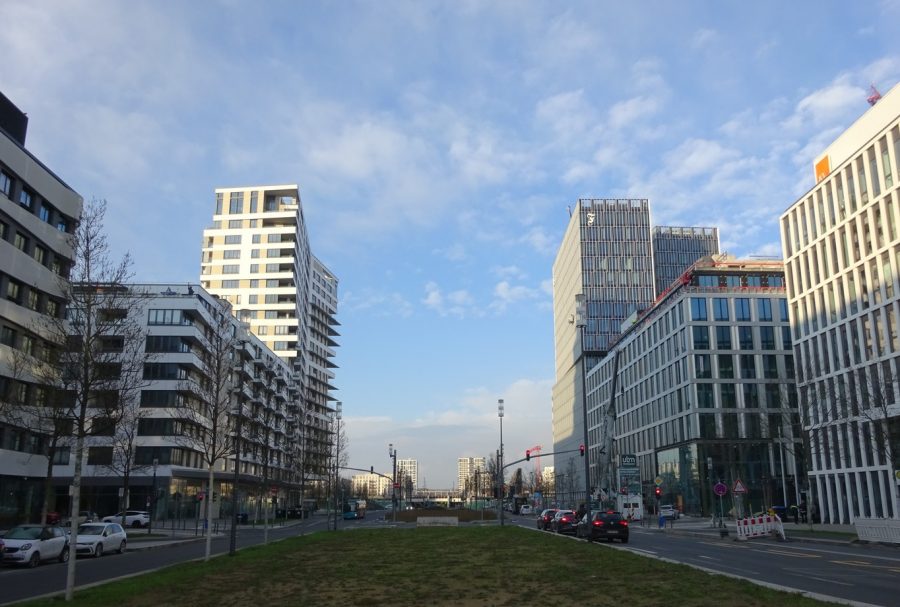 Frankfurter Allgemeine Tower – view from Europaallee. 
