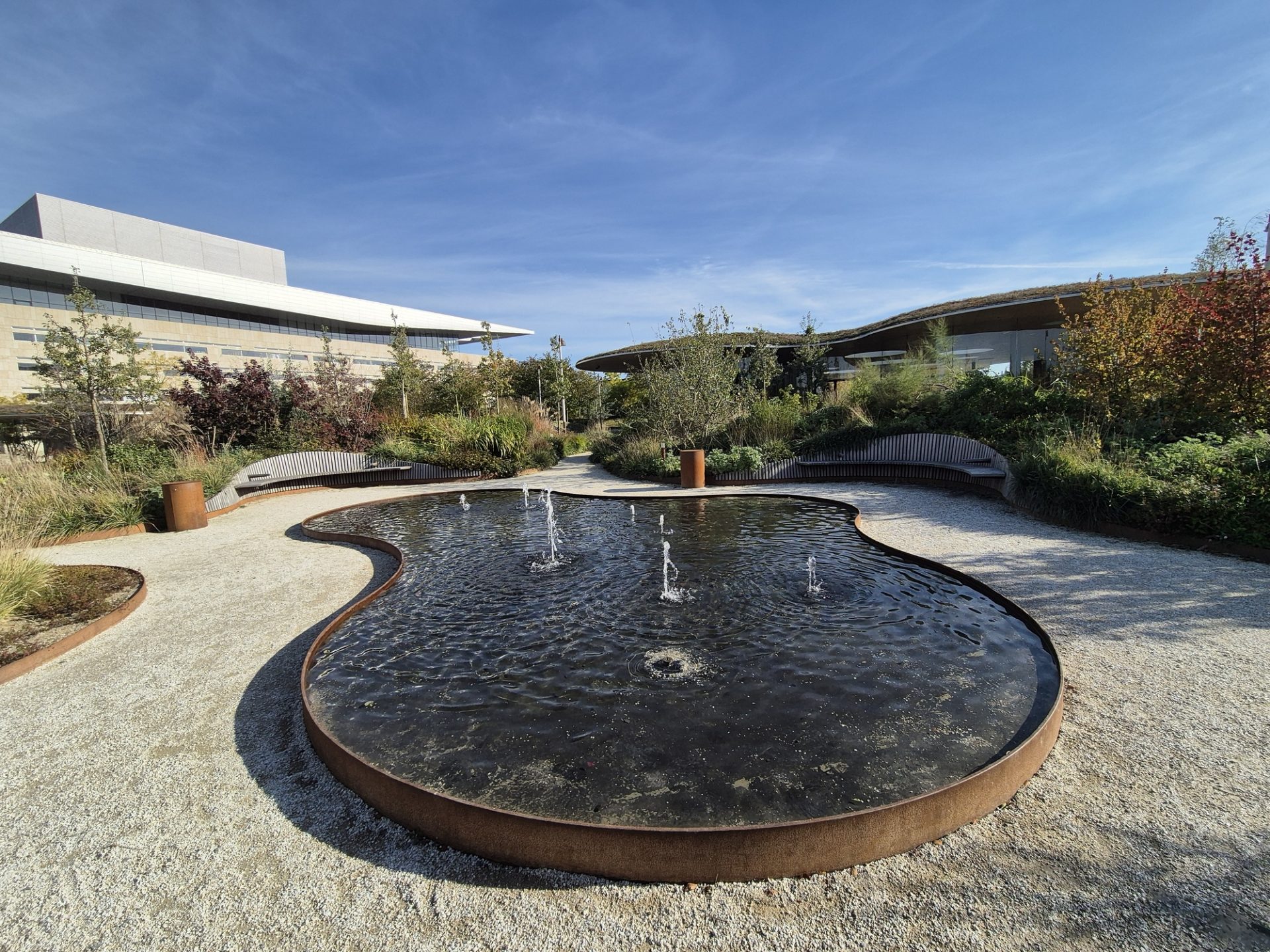 The new park with Henning Larsen’s opera building in the background.