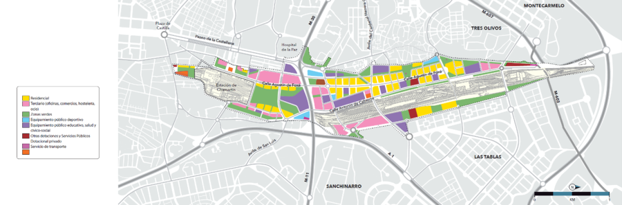 The planned uses. Graphics provided by ©CREA NUEVO NORTE