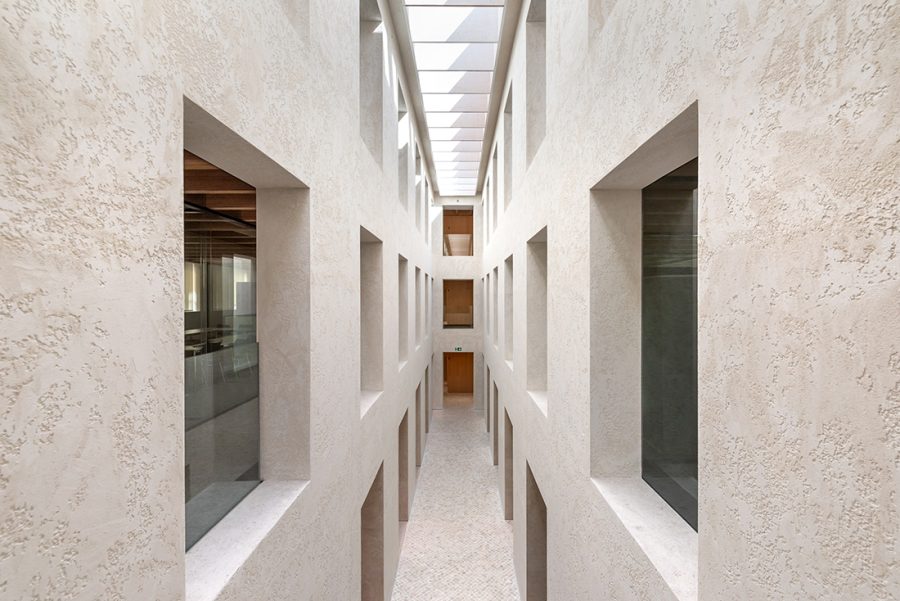 Rehabilitation of the Salesas Convent –interior courtyard. ©Ana Matos