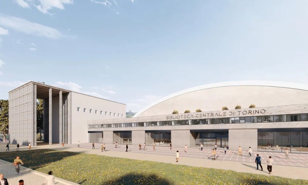 Technical and Economic Feasibility Study Render, restored façade on Corso Massimo d’Azeglio.